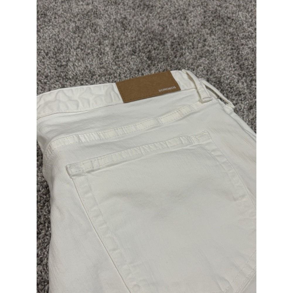 Bonobos Athletic Fit Jeans Mens 38x30 Off White Denim Five Pocket Pants